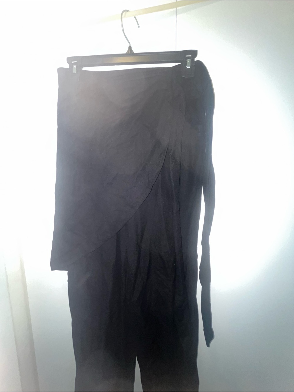 Black skirt pants - Women's Classic Wrap Design
